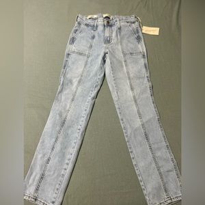 Jeans with an intricate design